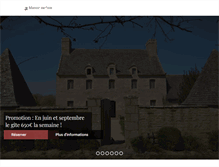 Tablet Screenshot of manoirdelisle.com